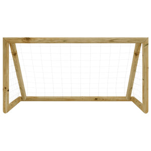 Porta da Calcio con Rete 120x60x80 cm Legno di Pino Impregnato 3059950
