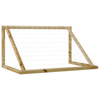 Porta da Calcio con Rete 120x60x80 cm Legno di Pino Impregnato 3059950