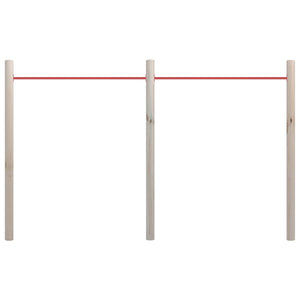 Barra da Gioco per Giardino 272x170cm Pino Impregnato e Acciaio cod mxl 58126