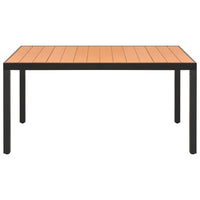 Set da Pranzo da Giardino 7 pz Nero e Marrone 3060055