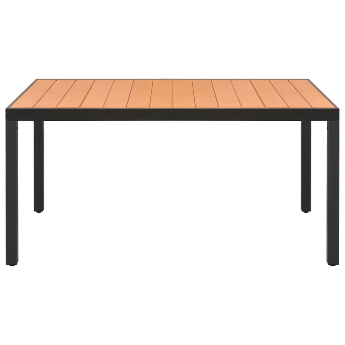 Set da Pranzo da Giardino 5 pz Nero e Marrone 3060078