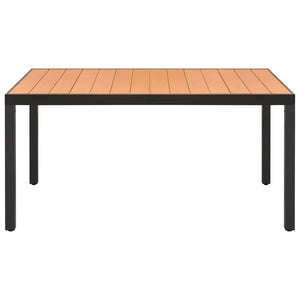 Set da Pranzo da Giardino 7 pz Nero e Marrone 3060079