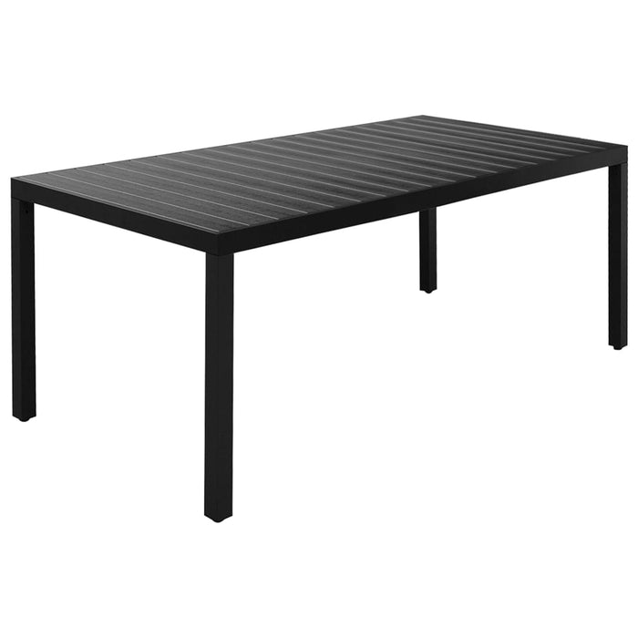 Set da Pranzo da Giardino 7 pz Nero e Marrone 3060086