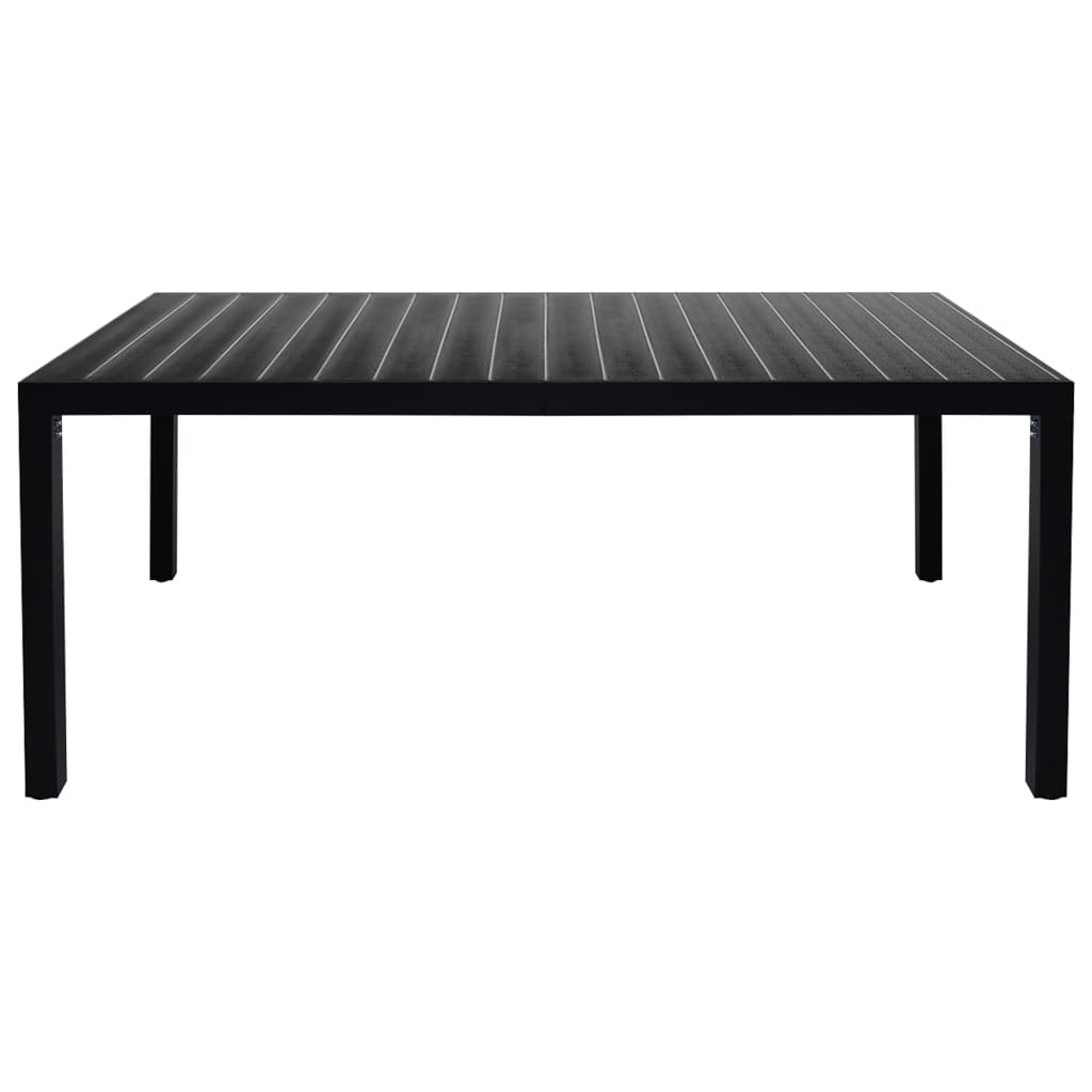 Set da Pranzo da Giardino 7 pz Nero e Marrone 3060086