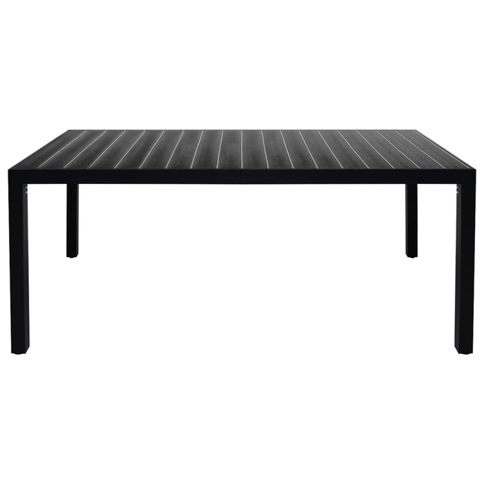 Set da Pranzo da Giardino 7 pz Nero e Marrone 3060086
