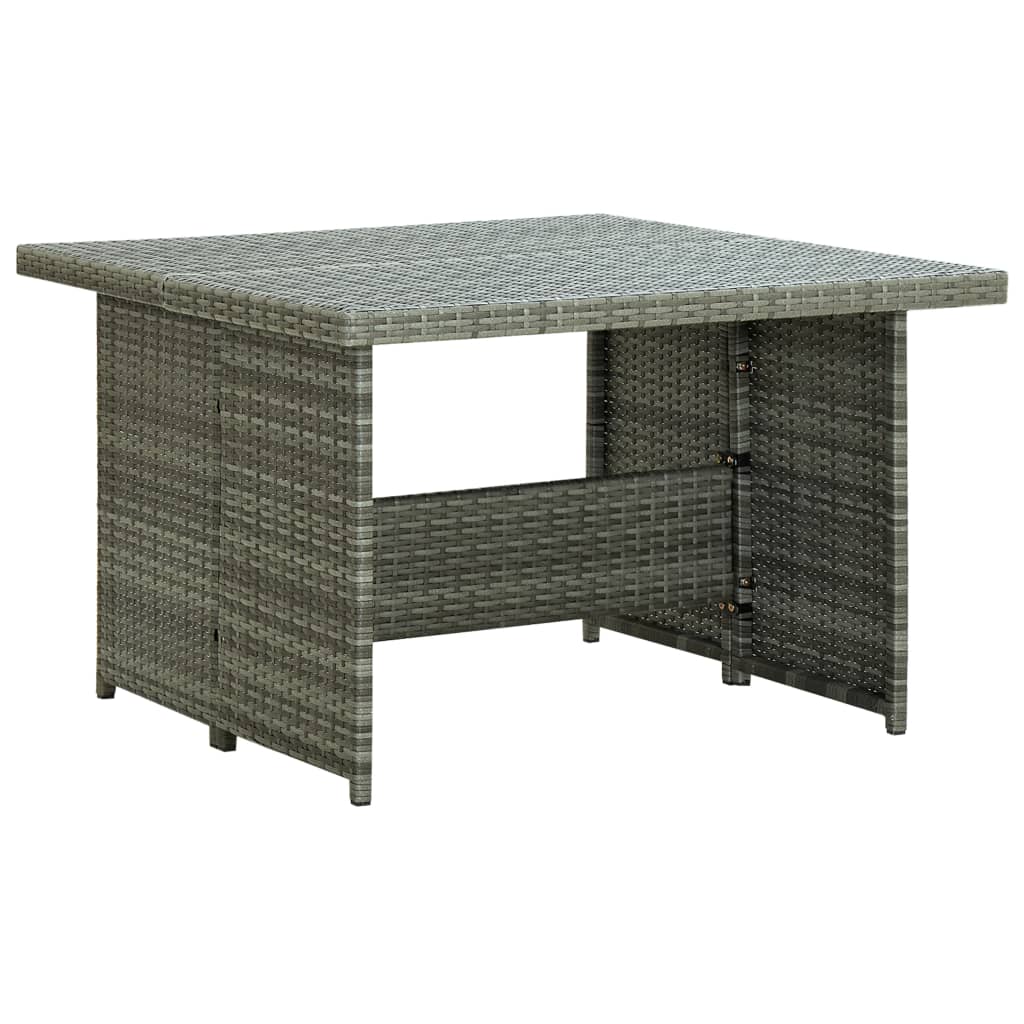 Set Divani da Giardino 6 pz con Cuscini in Polyrattan Grigio 315231