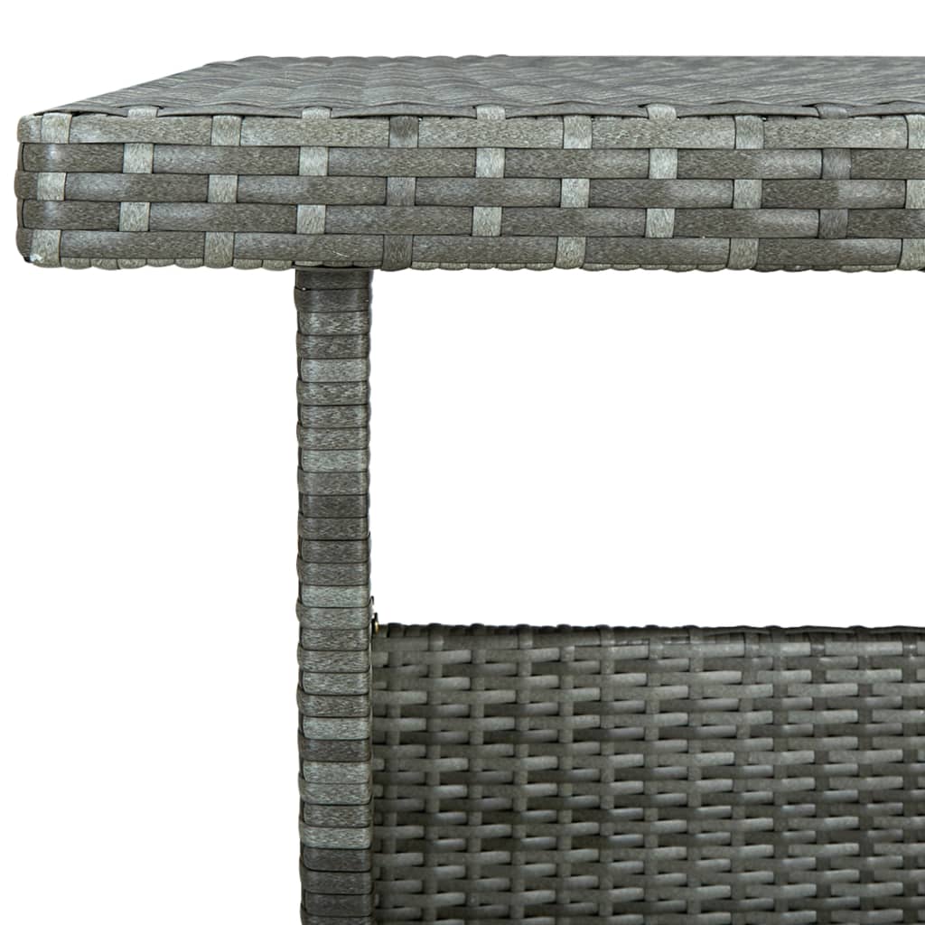 Set Divani da Giardino 6 pz con Cuscini in Polyrattan Grigio 315231