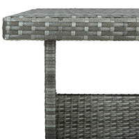 Set Divani da Giardino 6 pz con Cuscini in Polyrattan Grigio 315231