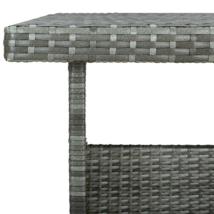 Set Divani da Giardino 6 pz con Cuscini in Polyrattan Grigio 315231