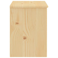 Comodino Legno Chiaro 35x30x40 cm in Legno Massello di Pino cod mxl 31053