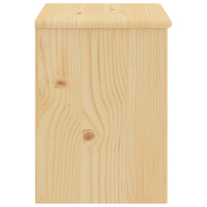 Comodino Legno Chiaro 35x30x40 cm in Legno Massello di Pino cod mxl 31053