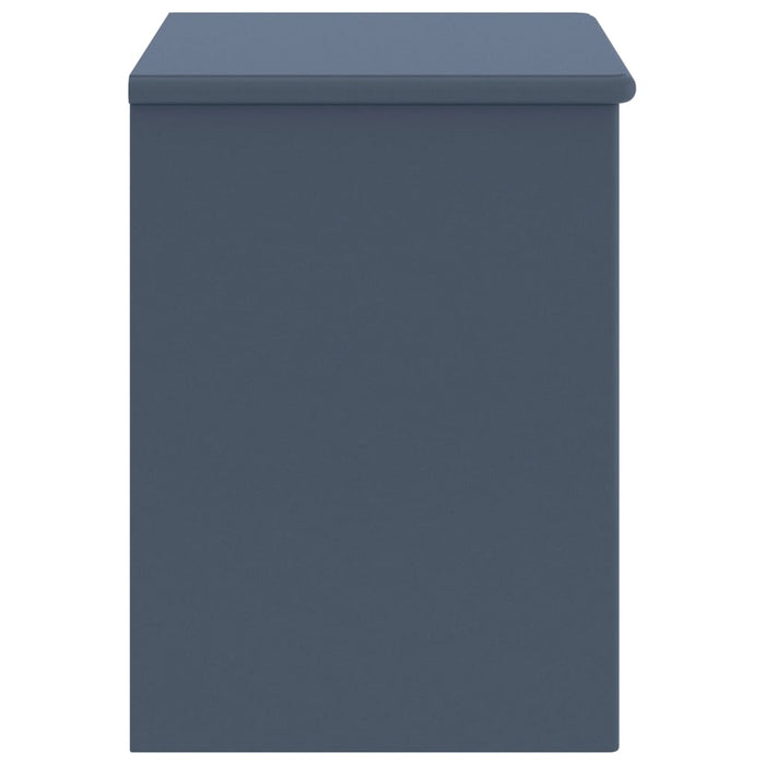 Comodino-Tavolino da notte Grigio Chiaro 35x30x40 cm in Legno Massello di Pino