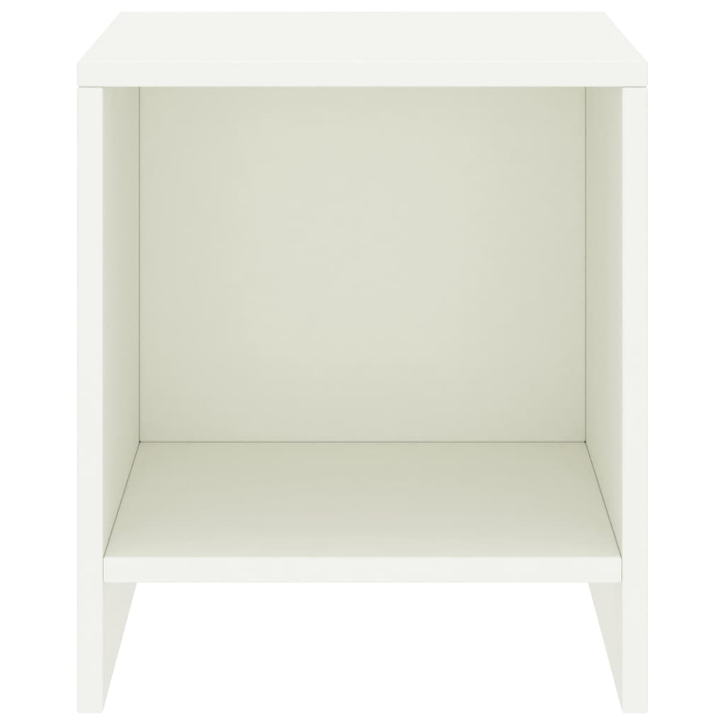 Comodini 2 pz Bianco 35x30x40 cm in Pino Massello 322240