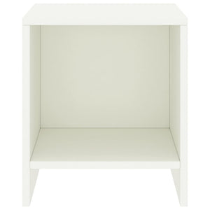 Comodini 2 pz Bianco 35x30x40 cm in Pino Massello 322240