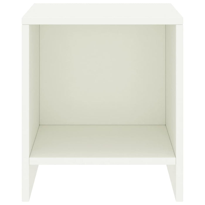 Comodini 2 pz Bianco 35x30x40 cm in Pino Massello 322240