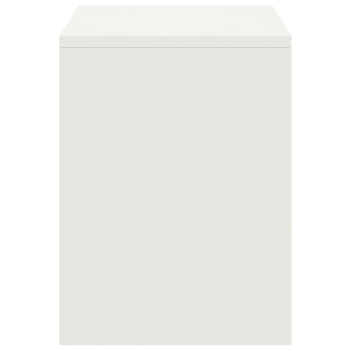 Comodini 2 pz Bianco 35x30x40 cm in Pino Massello 322240