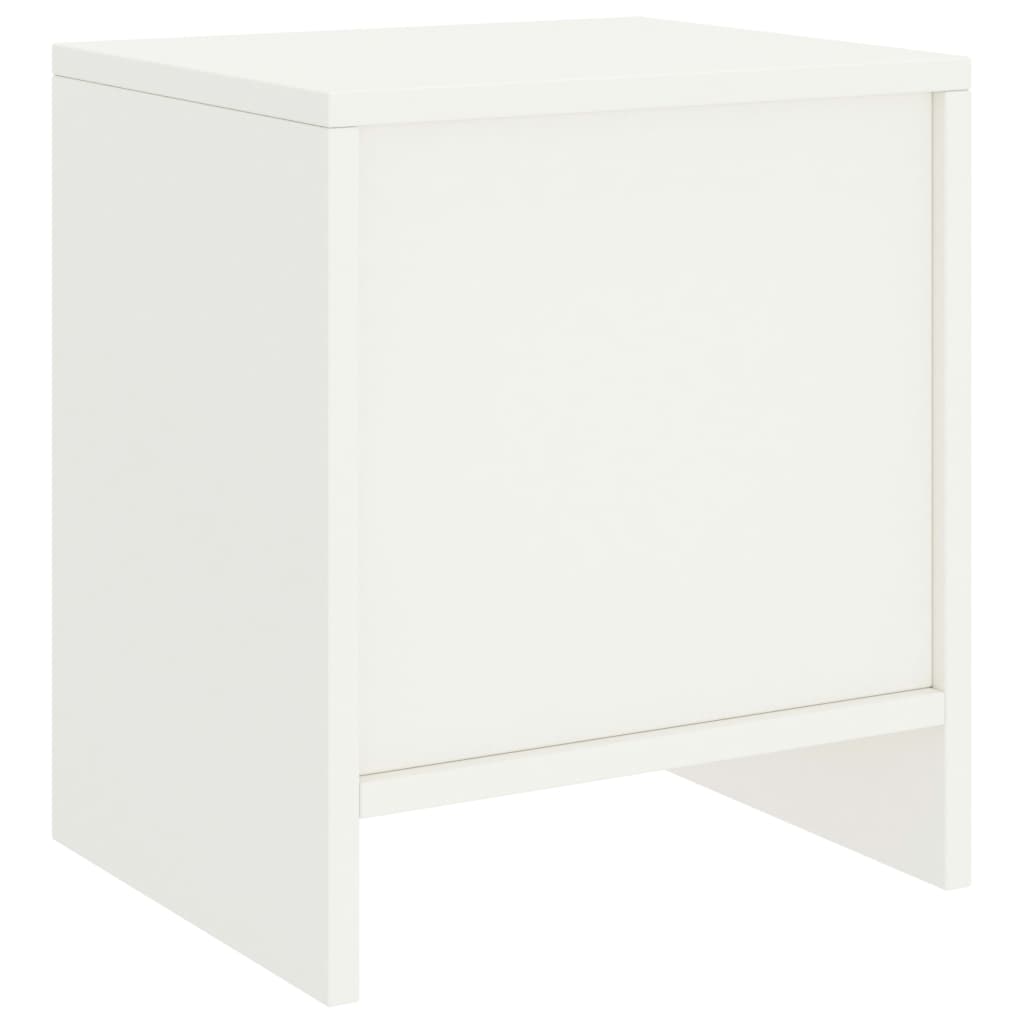 Comodini 2 pz Bianco 35x30x40 cm in Pino Massello 322240