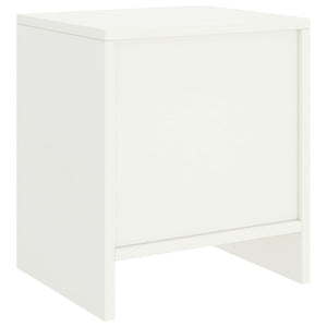 Comodini 2 pz Bianco 35x30x40 cm in Pino Massello 322240