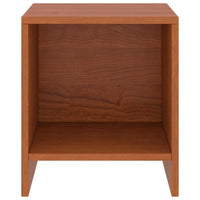 Comodini 2 pz Ambrati 35x30x40 cm in Legno Massello di Pino 322241