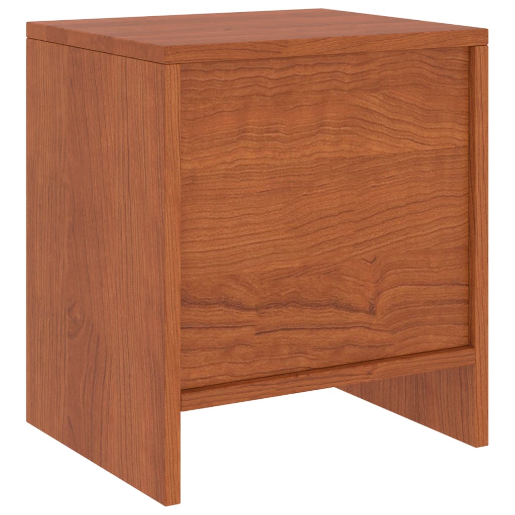 Comodini 2 pz Ambrati 35x30x40 cm in Legno Massello di Pino 322241