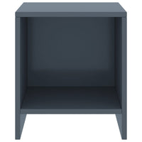 Comodini 2 pz Grigio Chiaro 35x30x40 cm Legno Massello di Pino 322243