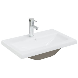 Lavabo da incasso con rubinetto lavabo da appoggio wc lavabo bagno doccia interna lavabo 61 x 39 cm ceramica bianca 02_0002796