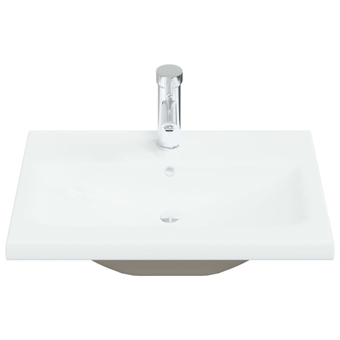 Lavabo da incasso con rubinetto lavabo da appoggio wc lavabo bagno doccia interna lavabo 61 x 39 cm ceramica bianca 02_0002796