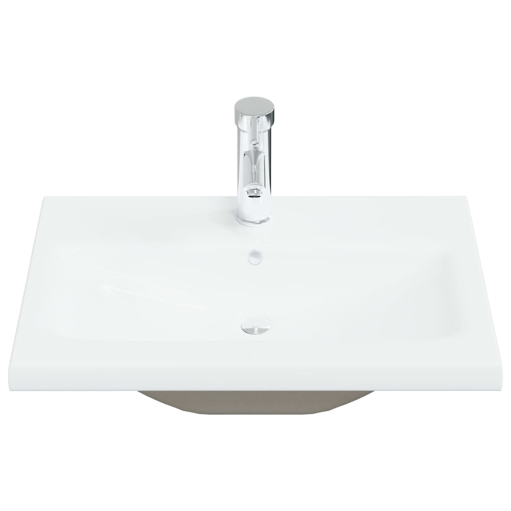 Lavabo da incasso con rubinetto lavabo da appoggio wc lavabo bagno doccia interna lavabo 61 x 39 cm ceramica bianca 02_0002796