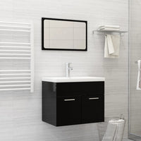 Lavabo da Incasso con Rubinetto 61x39x18 cm in Ceramica Bianco 148624
