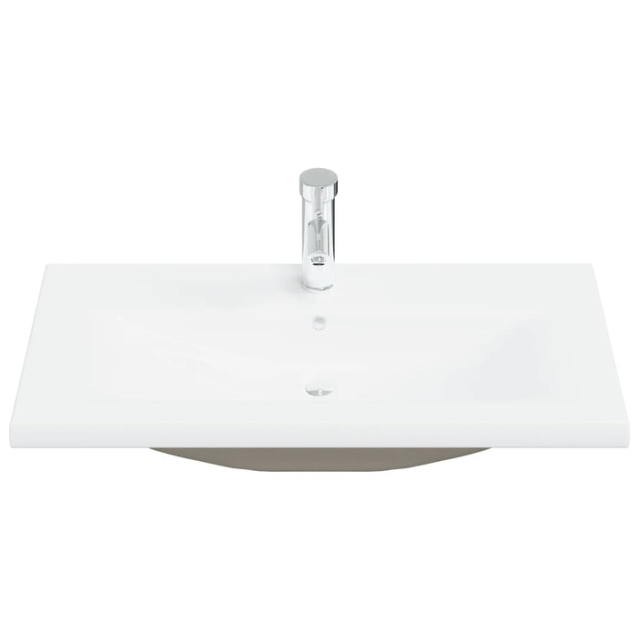 Lavabo da incasso con rubinetto lavabo da appoggio wc lavabo bagno doccia interna lavabo 81 x 39 cm ceramica bianca 02_0002797