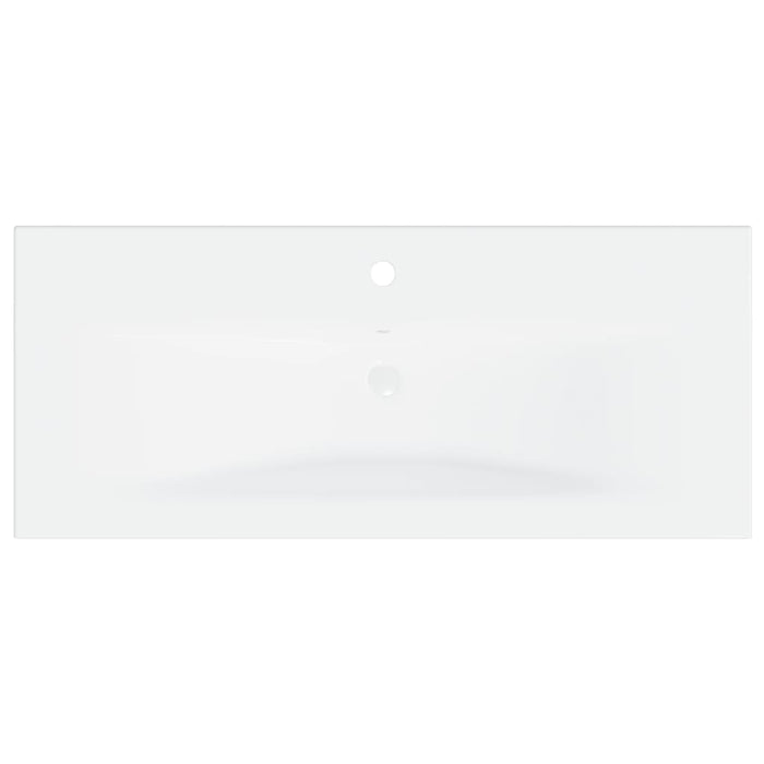 Lavabo bagno ad incasso con rubinetto 91 cm ceramica bianca 02_0002798