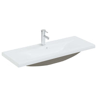 Lavabo bagno da incasso con rubinetto 101 cm ceramica bianca 02_0002799