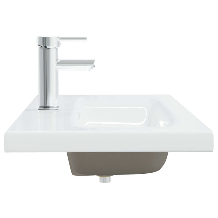 Lavabo bagno da incasso con rubinetto 101 cm ceramica bianca 02_0002799