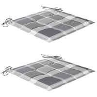 Sedie da Pranzo da Giardino con Cuscini 2 pz Massello di Acacia 3060822