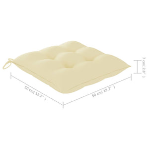 Sedie da Pranzo da Giardino con Cuscini 2 pz Massello di Acacia 3060831