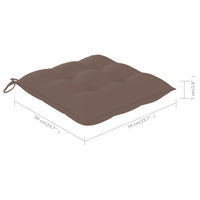 Sedie da Pranzo da Giardino con Cuscini 2 pz Massello di Acacia 3060849