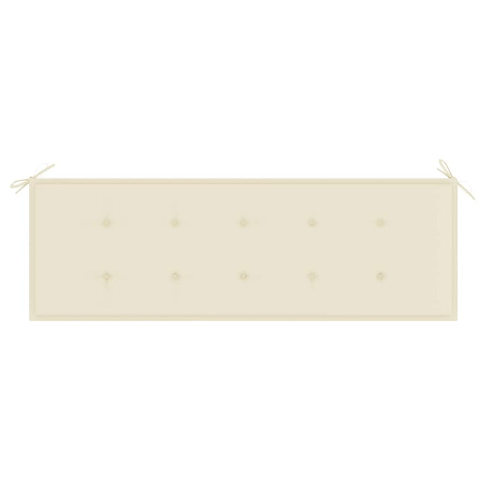 Panchina da Giardino e Cuscino 3 Posti 150cm Eucalipto Massello 3060998