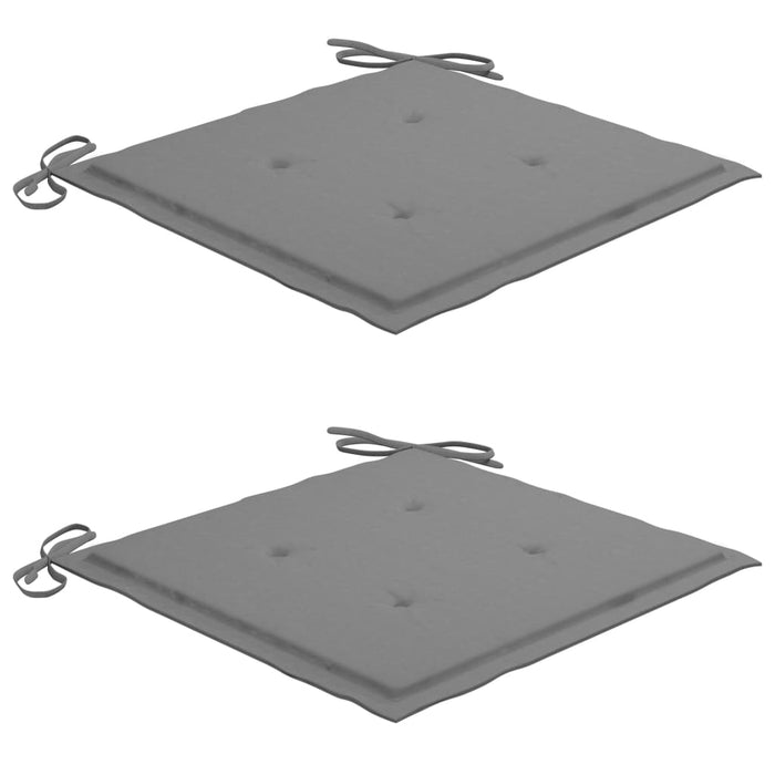 Sedie da Giardino con Cuscini 2 pz in Massello di Acacia cod mxl 15188