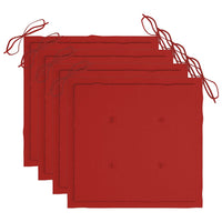 Sedie da Giardino con Cuscini 4 pz in Massello di Acacia 3061180