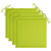 Sedie da Giardino con Cuscini 4 pz in Massello di Acacia cod mxl 25702