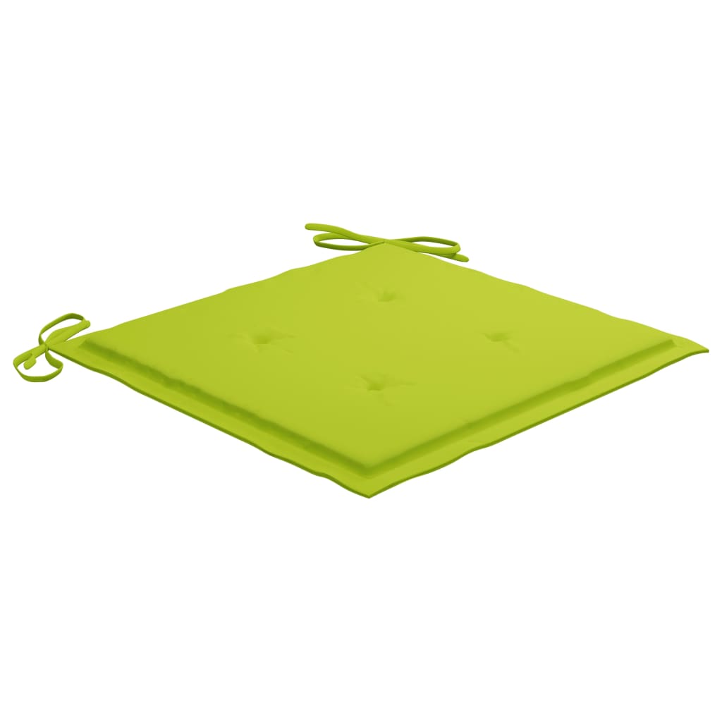 Sedie da Giardino con Cuscini 4 pz in Massello di Acacia cod mxl 25702