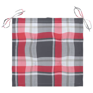 Sedie da Giardino con Cuscini 4 pz in Massello di Acacia Grigio 3061248