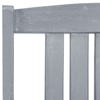 Sedie da Giardino con Cuscini 4 pz in Massello di Acacia Grigio 3061262