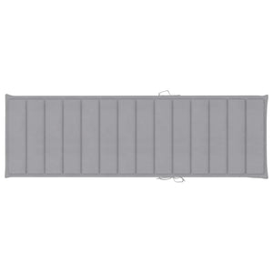 Lettino Prendisole da Giardino con Cuscino Massello di Acacia