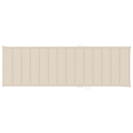 Lettino Prendisole da Giardino con Cuscino Massello di Acacia 3061331