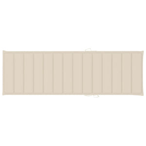 Sdraio sedia a sdraio lettino da giardino lettino da giardino terrazza mobili da esterno con cuscino legno massello di acacia 02_0012368