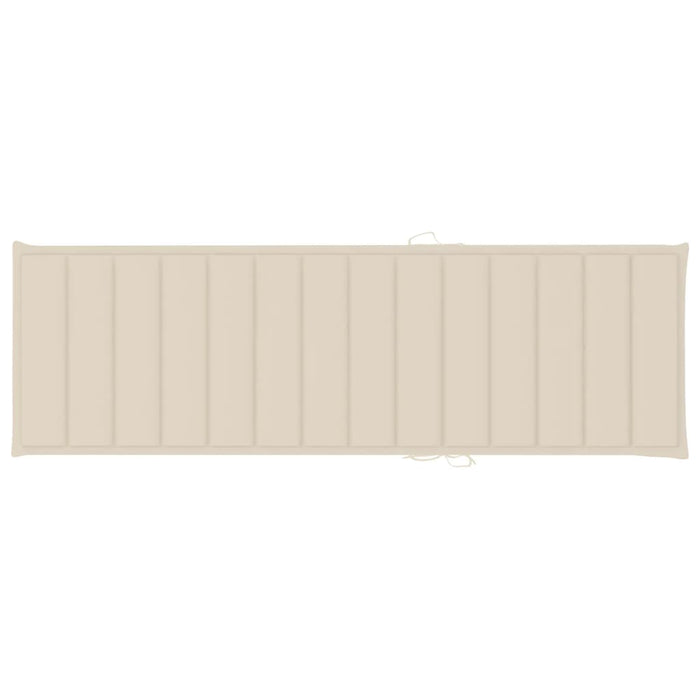 Sdraio sedia a sdraio lettino da giardino lettino da giardino terrazza mobili da esterno con cuscino legno massello di acacia 02_0012368