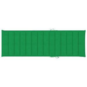 Lettino Prendisole da Giardino con Cuscino Massello di Acacia cod mxl 11821