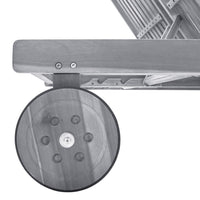 Sdraio da Giardino Grigia a 2 Posti con Cuscini Massello Acacia 3061391