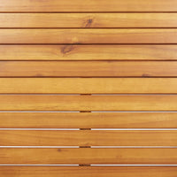Sdraio con Cuscino in Legno Massello di Acacia e Acciaio Inox 3061460